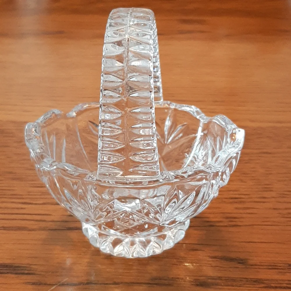 Princess House Crystal Glass Basket